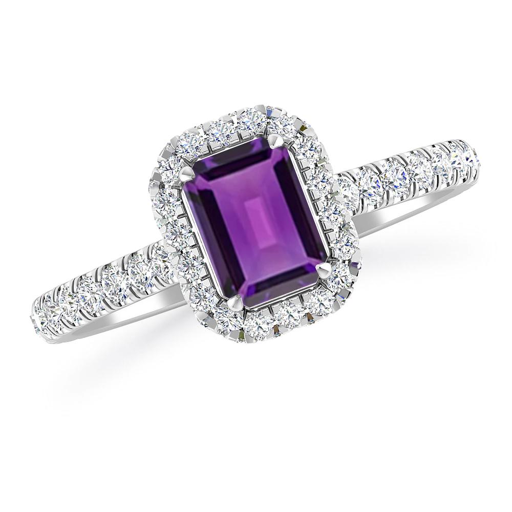 White Gold - Amethyst