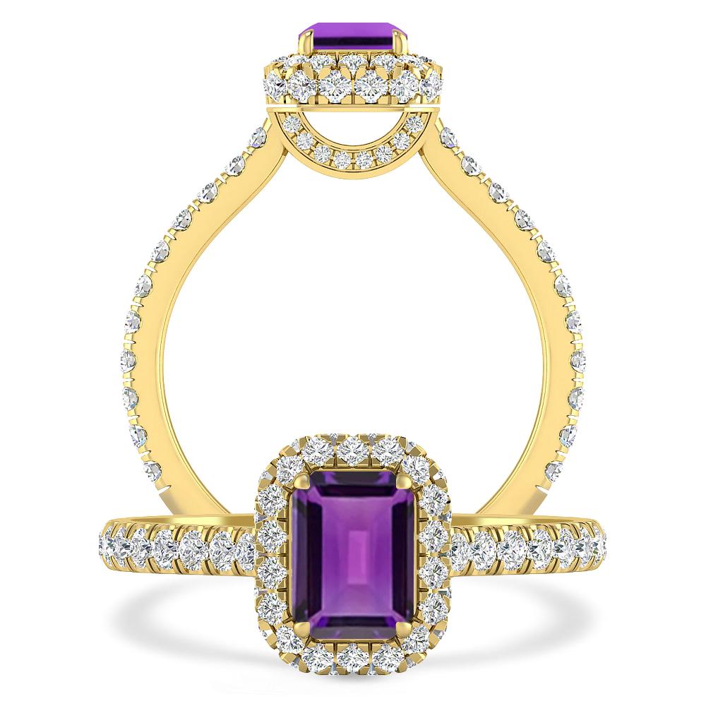 Yellow Gold - Amethyst