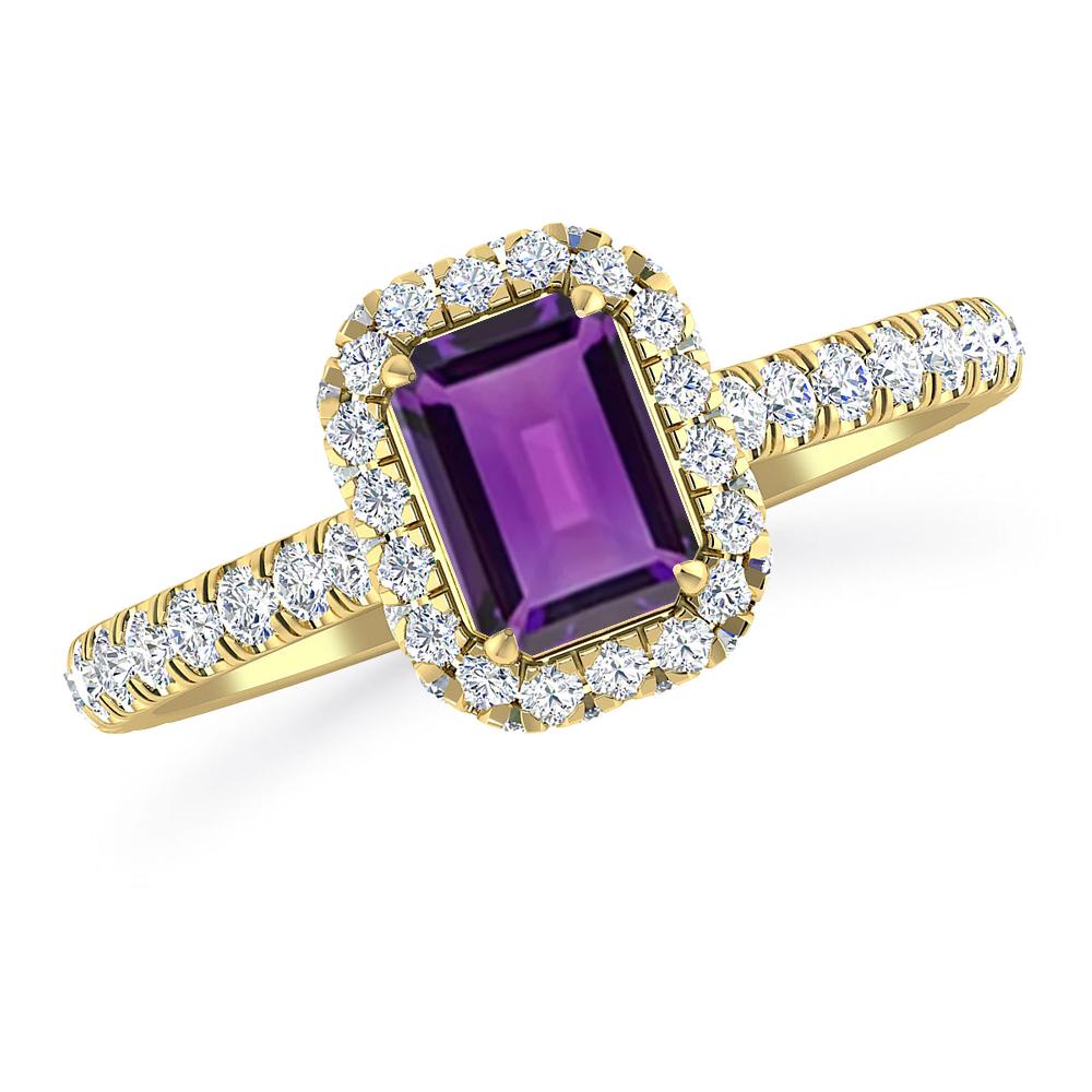 Yellow Gold - Amethyst