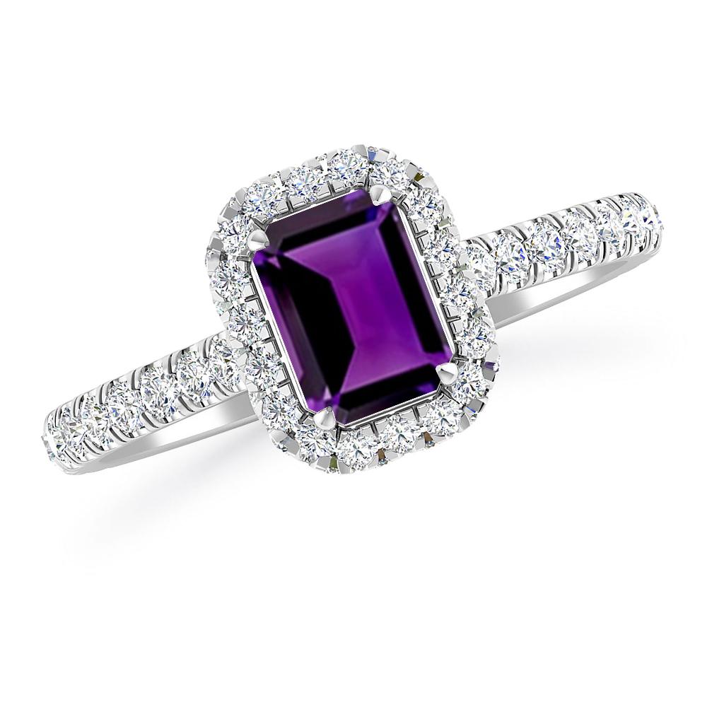 White Gold - Amethyst