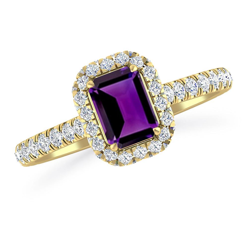 Yellow Gold - Amethyst