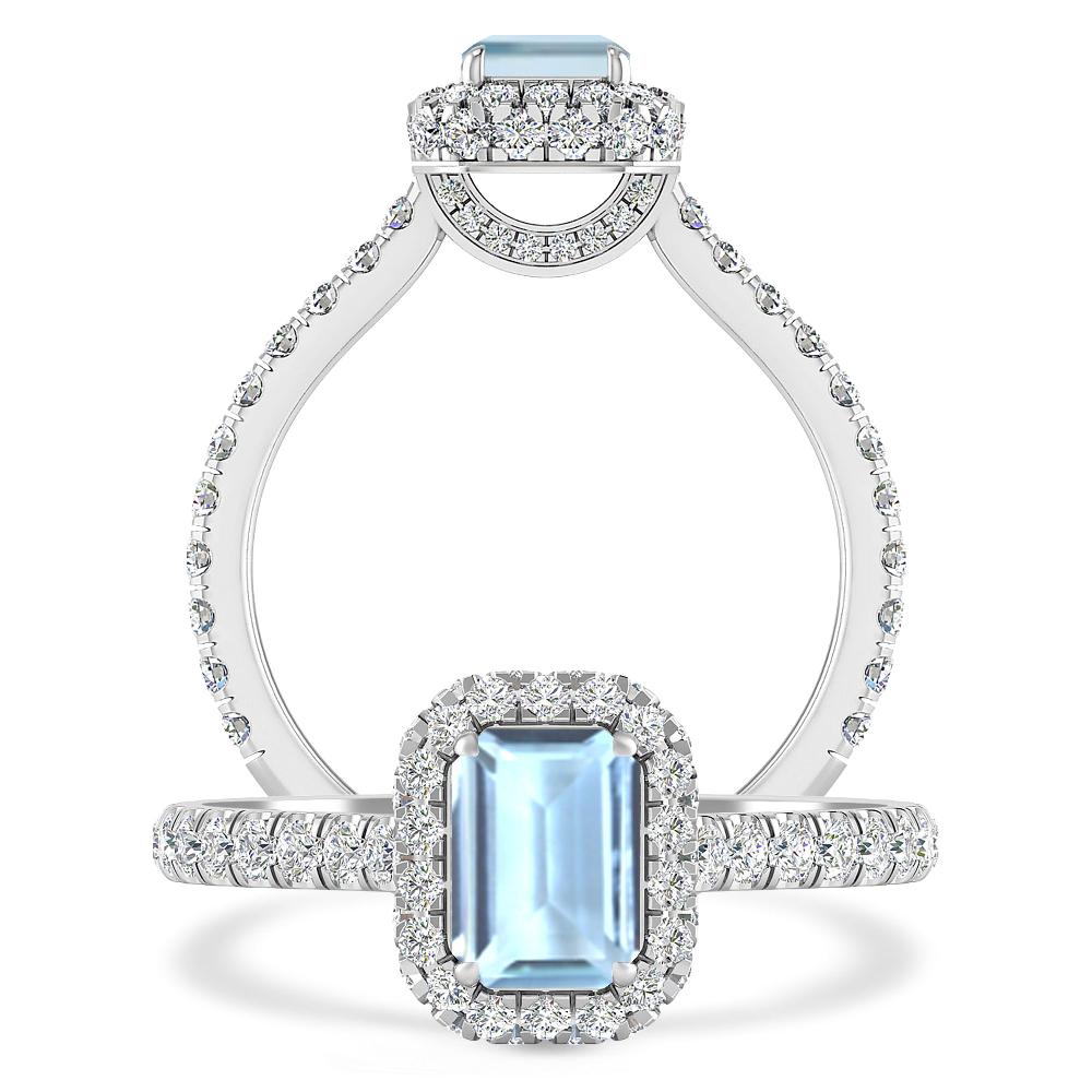 White Gold - Aquamarine