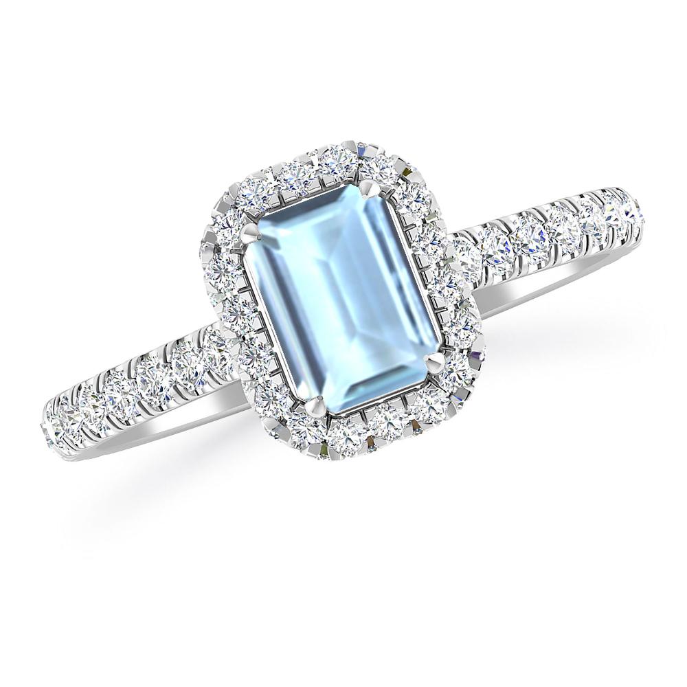 White Gold - Aquamarine