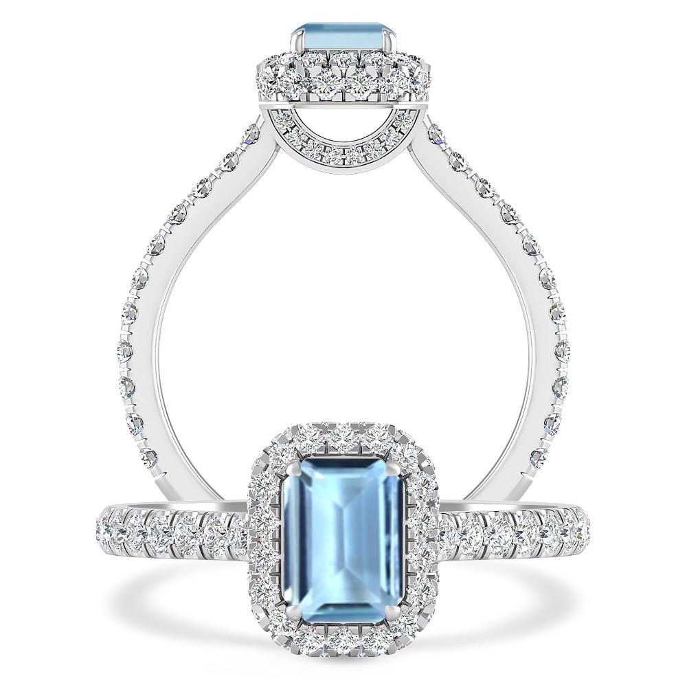 White Gold - Aquamarine