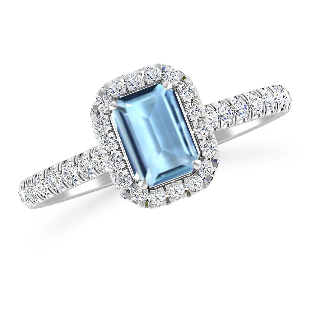 White Gold - Aquamarine