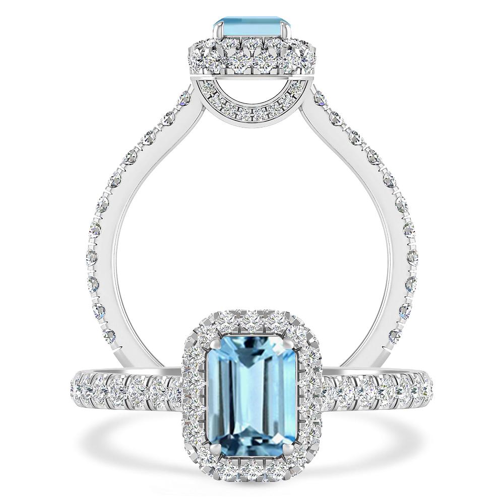 White Gold - Aquamarine