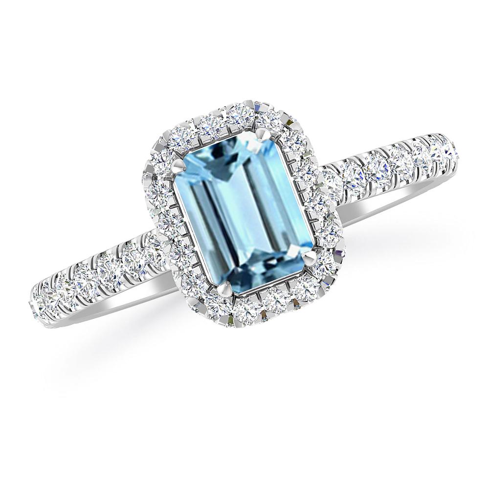 White Gold - Aquamarine