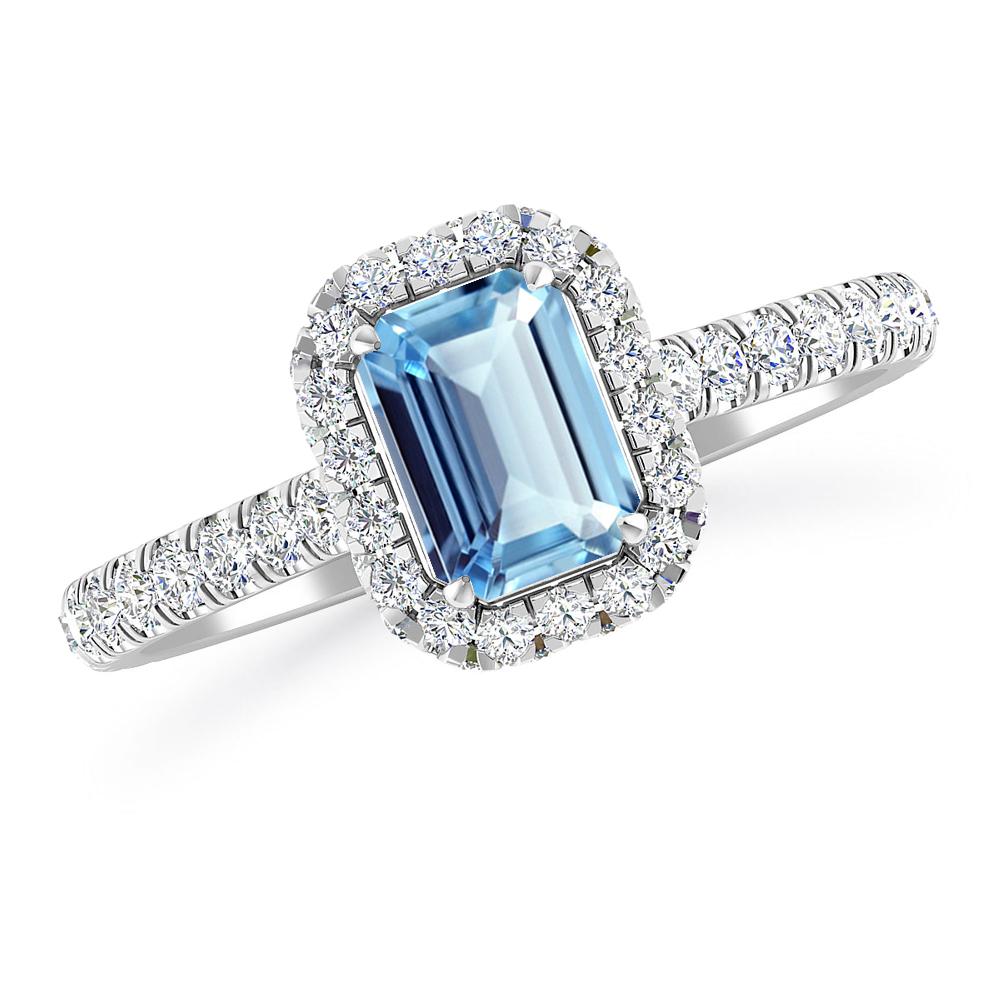 White Gold - Aquamarine