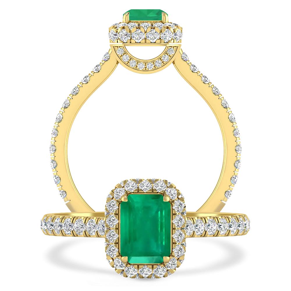 Yellow Gold - Emerald
