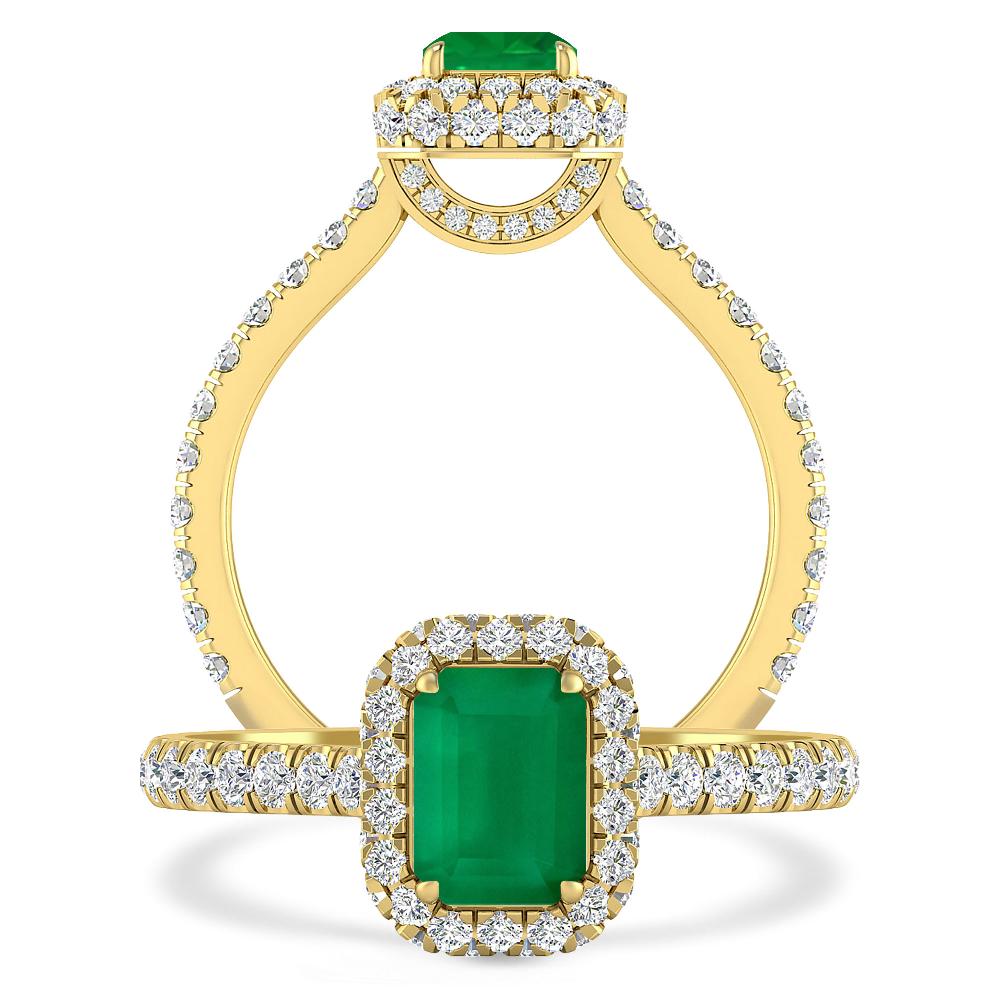 Yellow Gold - Emerald