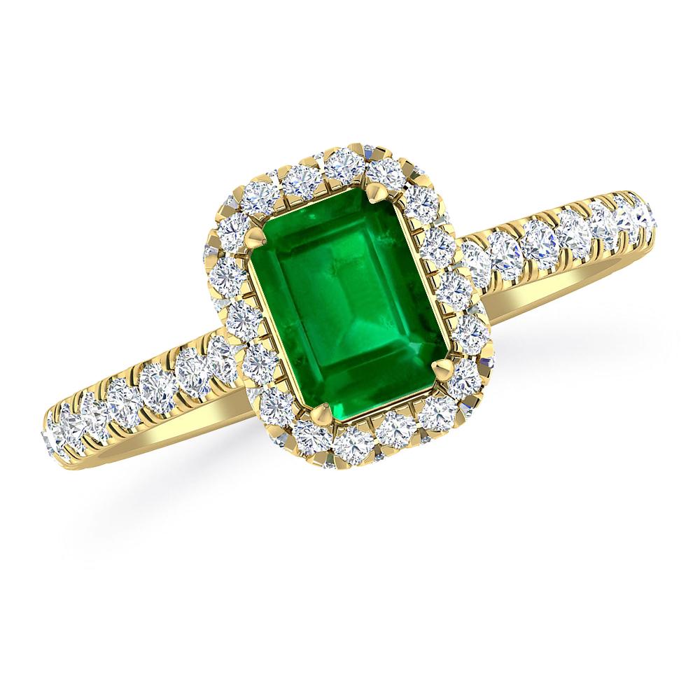 Yellow Gold - Emerald