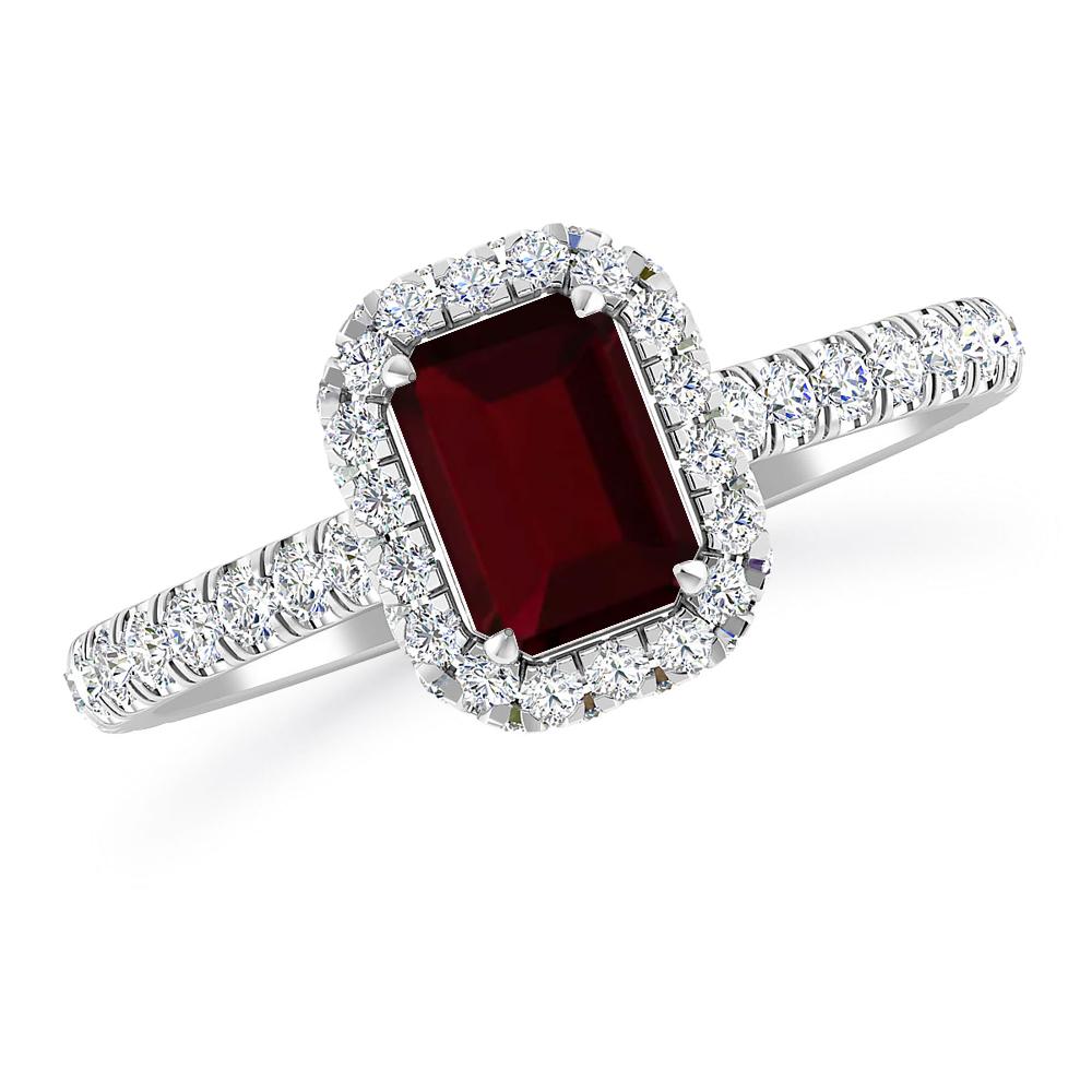 White Gold - Garnet