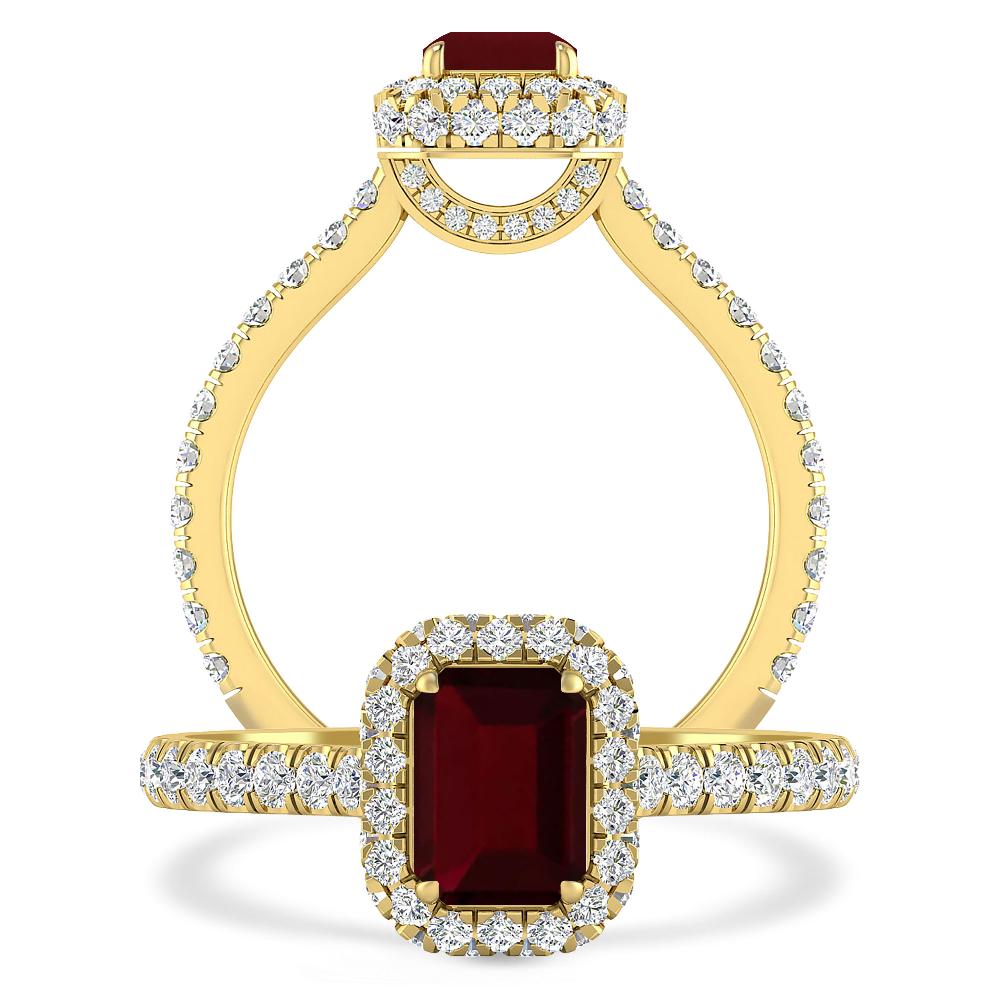Yellow Gold - Garnet