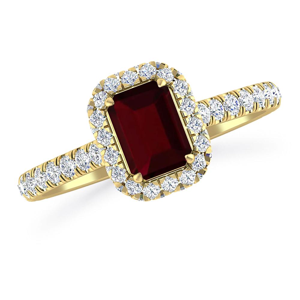Yellow Gold - Garnet