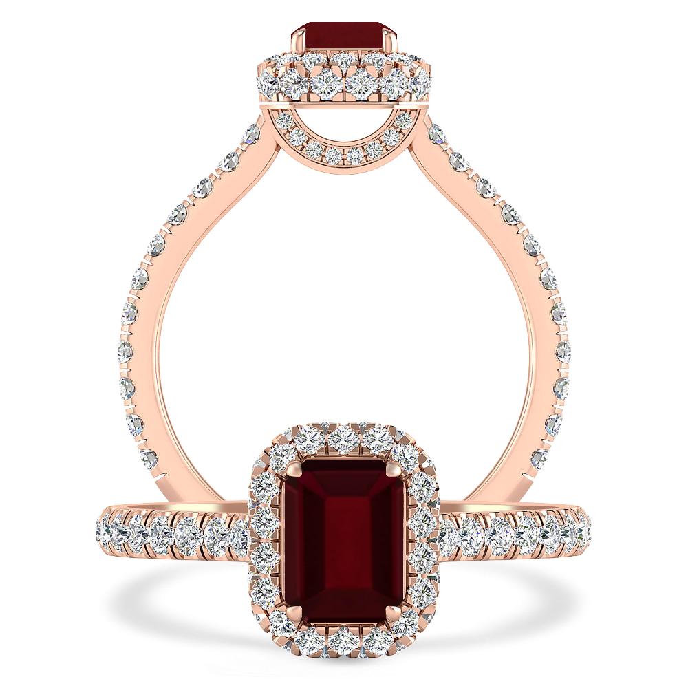 Rose Gold - Garnet
