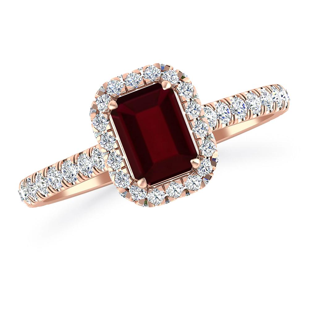 Rose Gold - Garnet