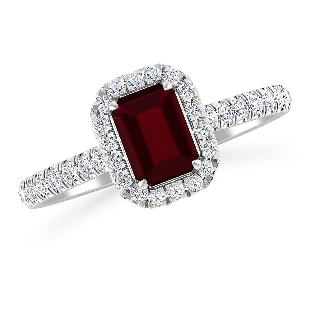 White Gold - Garnet