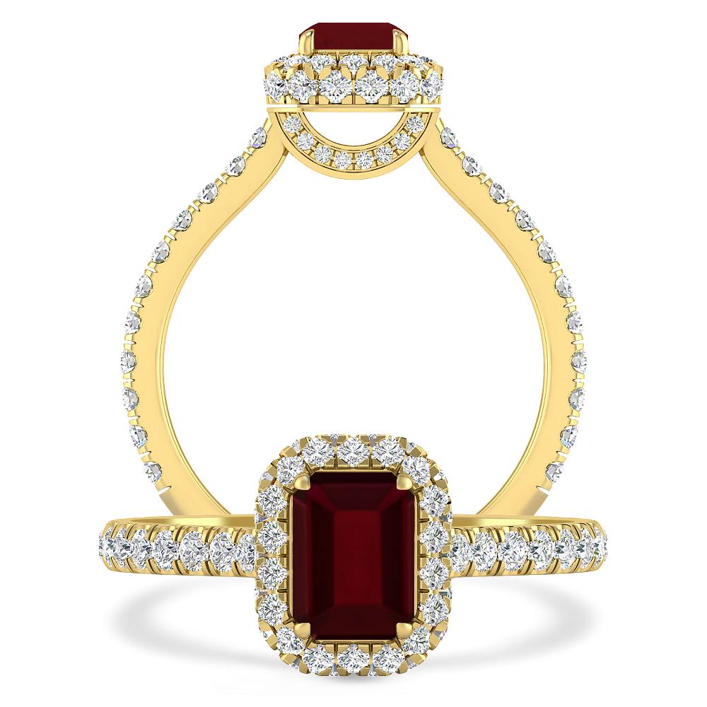 Yellow Gold - Garnet