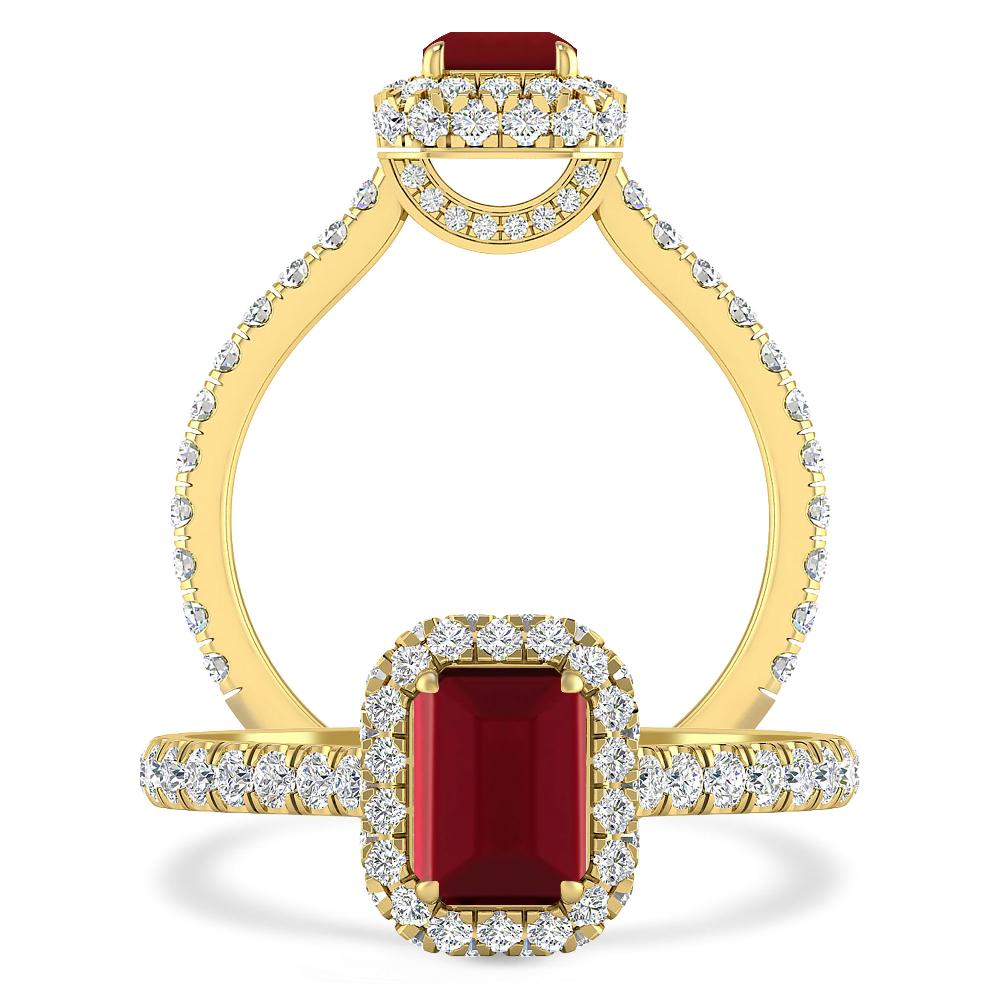 Yellow Gold - Garnet