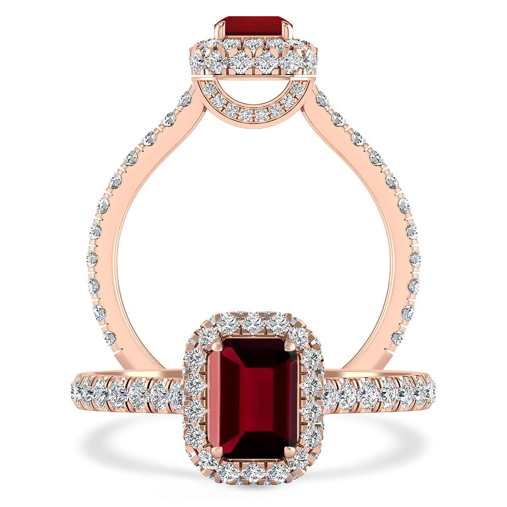 Rose Gold - Garnet