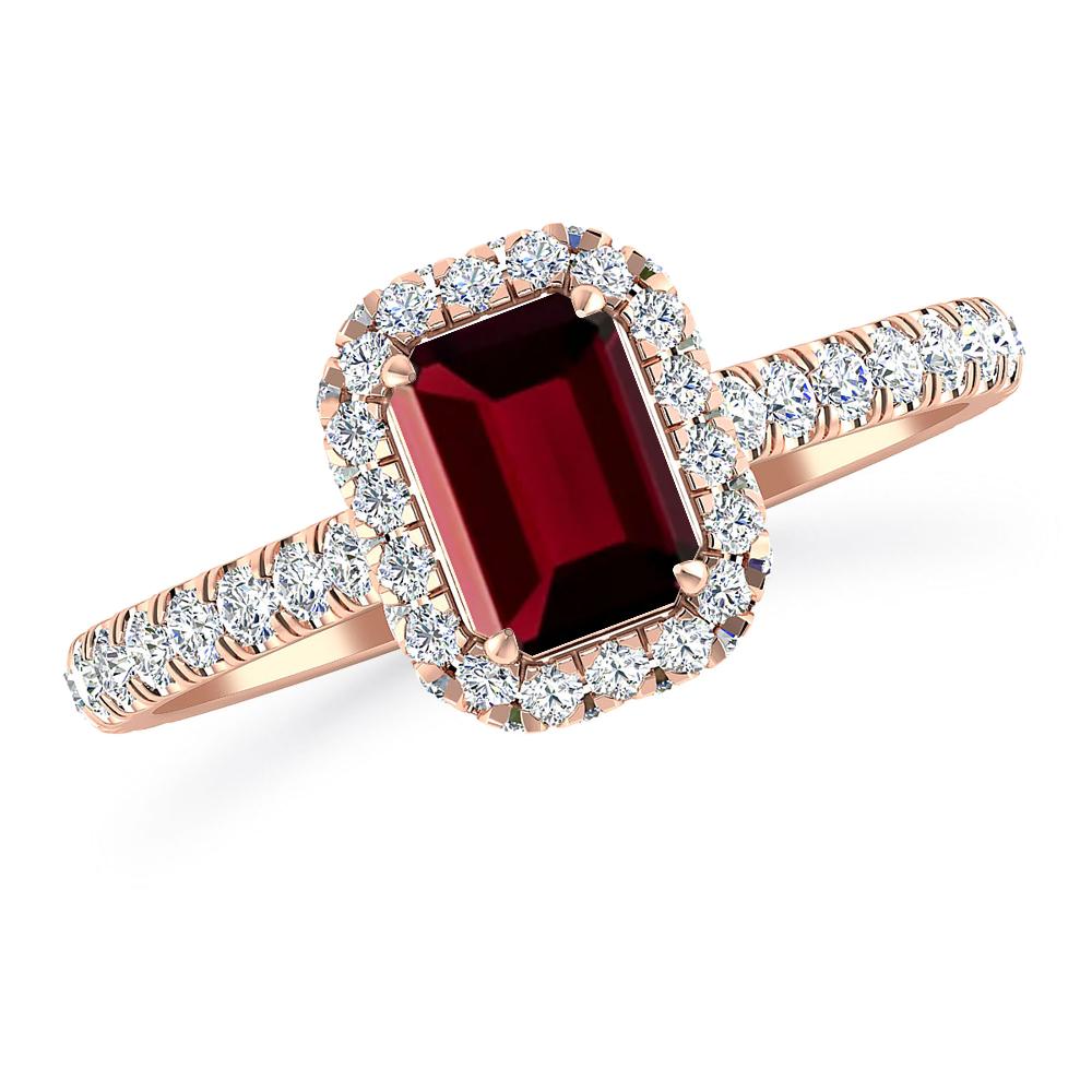 Rose Gold - Garnet