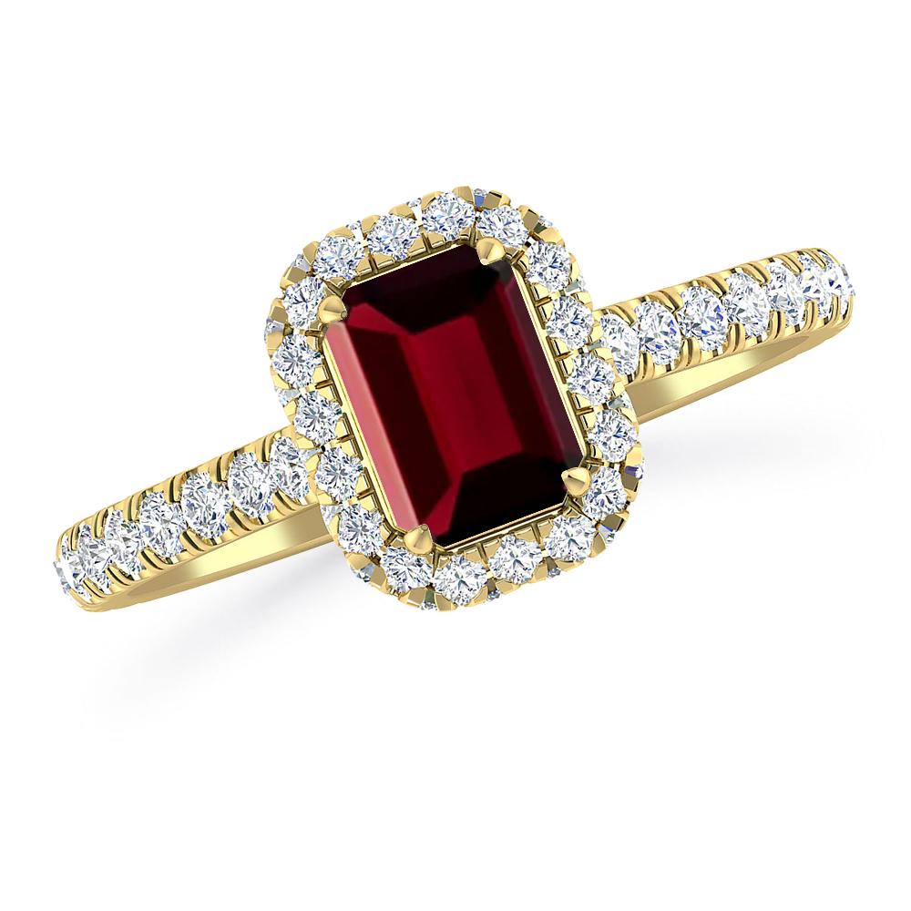 Yellow Gold - Garnet