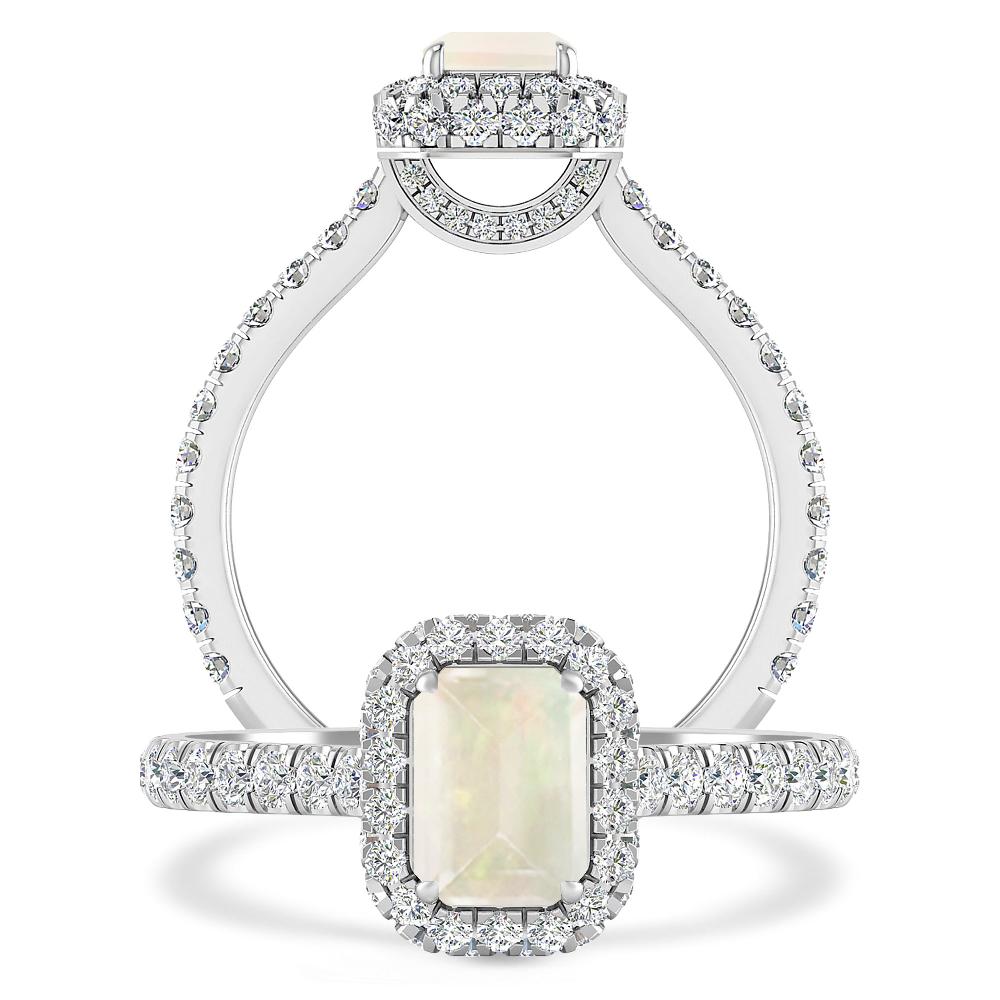 White Gold - Opal
