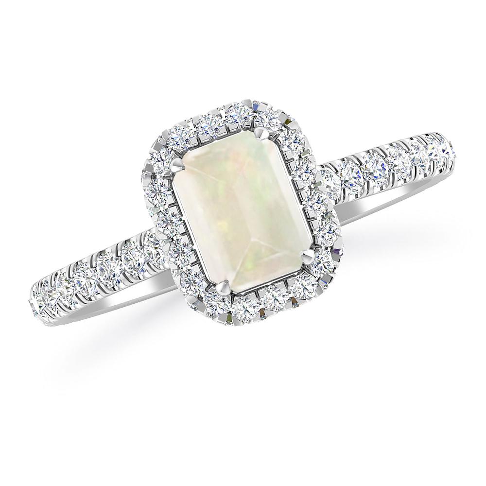 White Gold - Opal