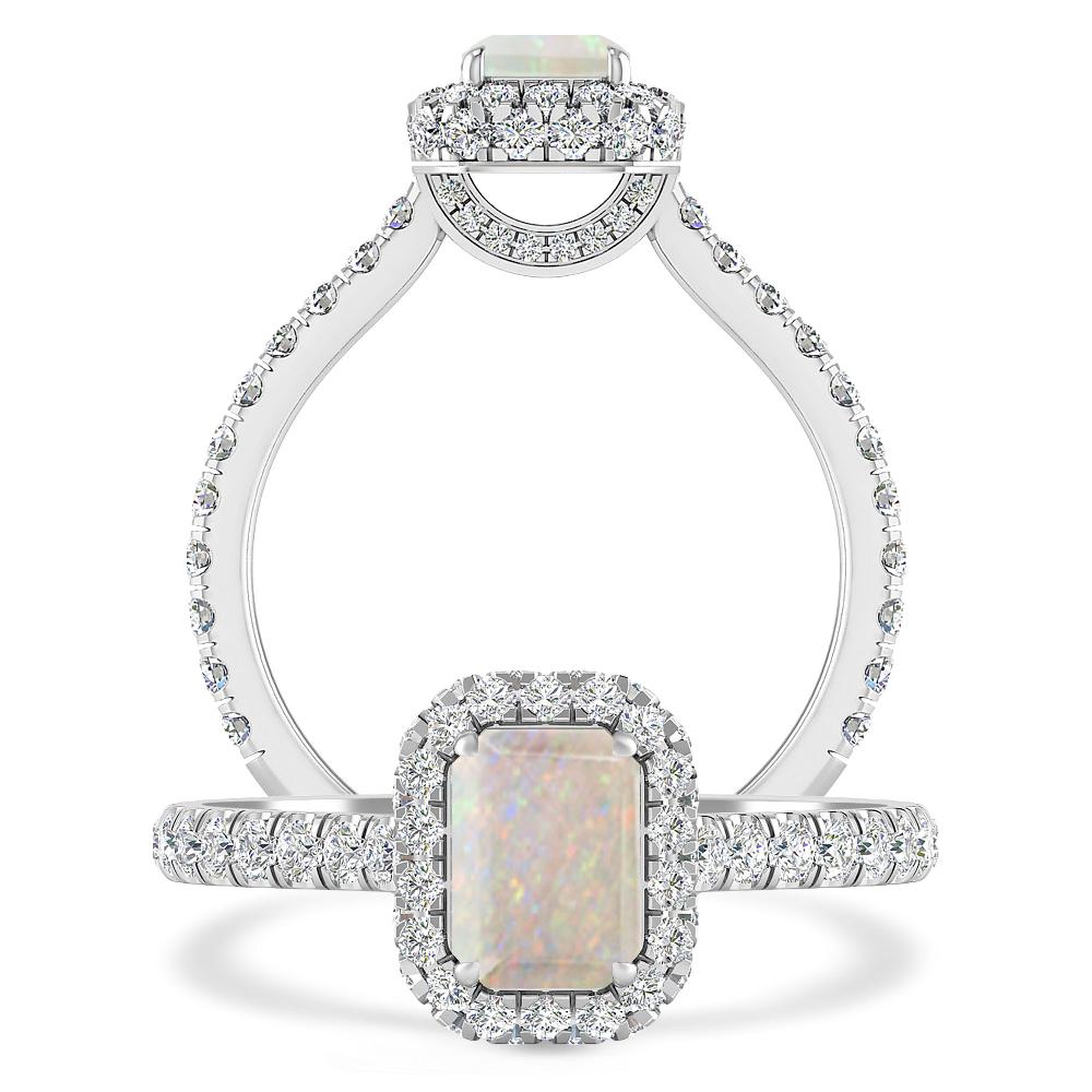 White Gold - Opal
