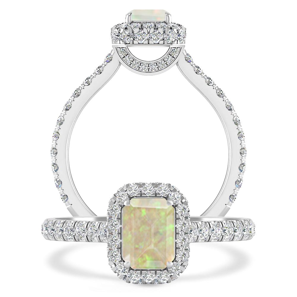 White Gold - Opal
