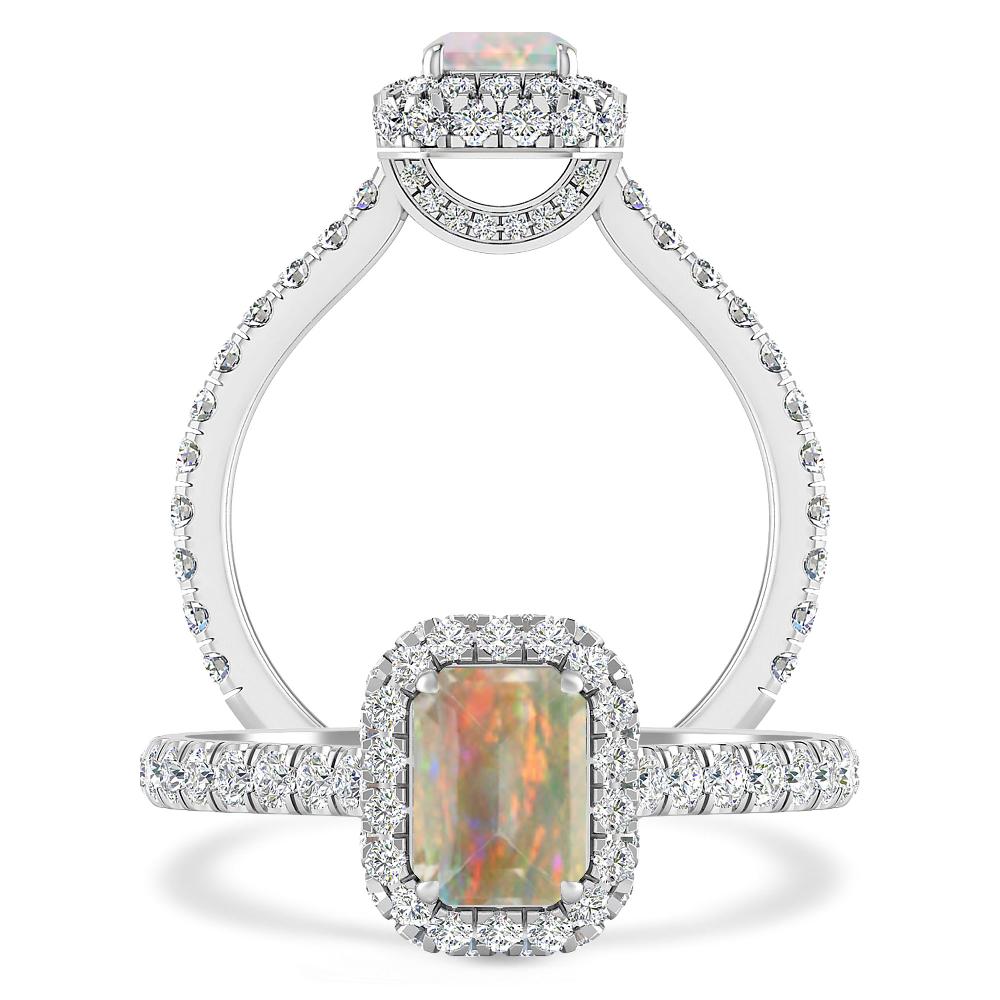 White Gold - Opal