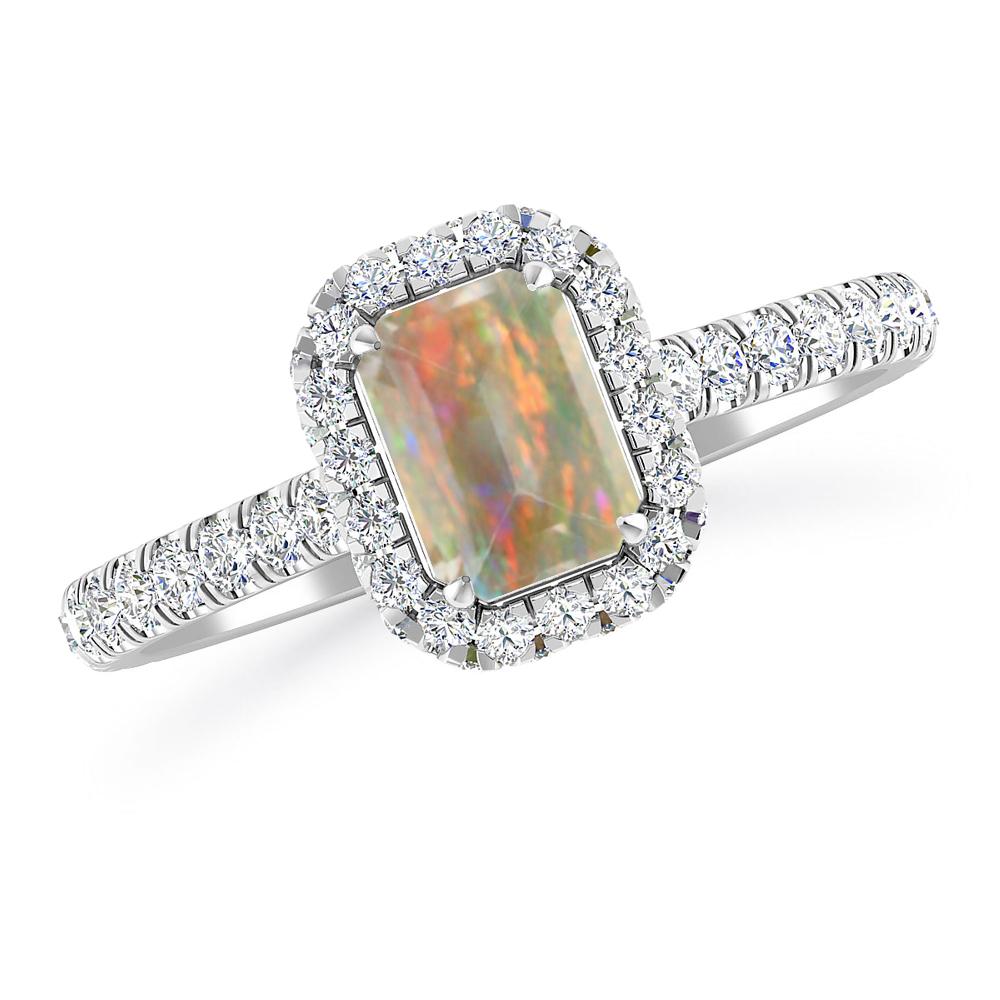 White Gold - Opal