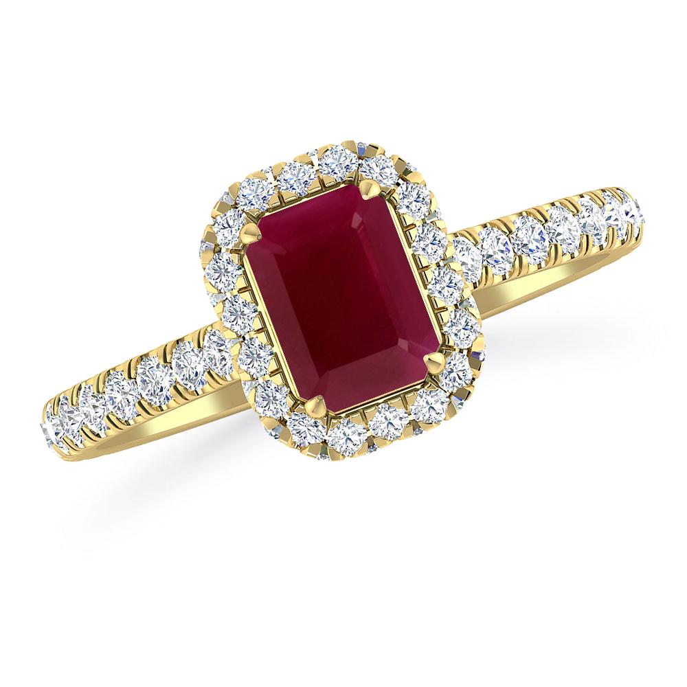 Yellow Gold - Ruby