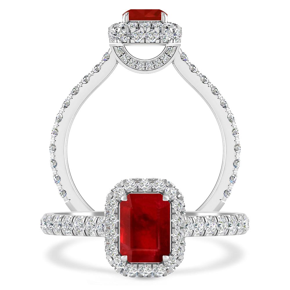 White Gold - Ruby