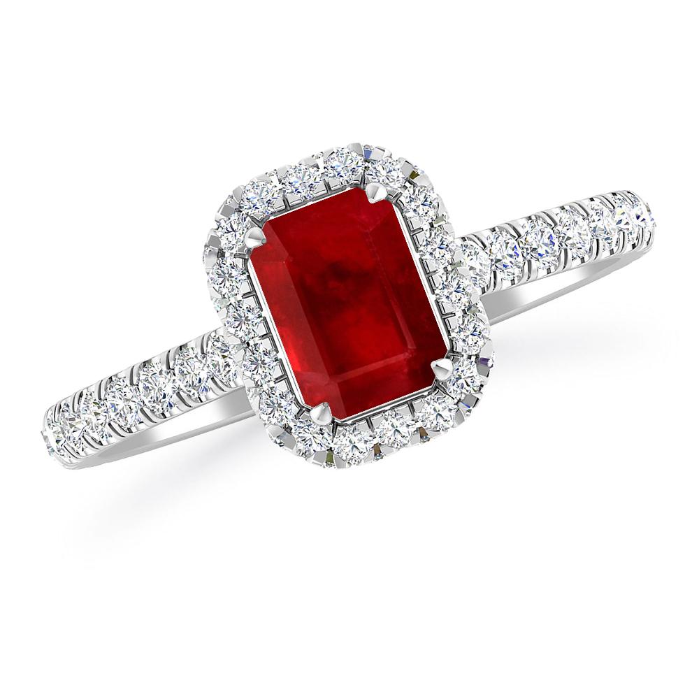White Gold - Ruby