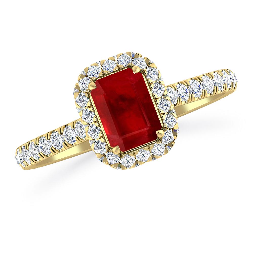 Yellow Gold - Ruby