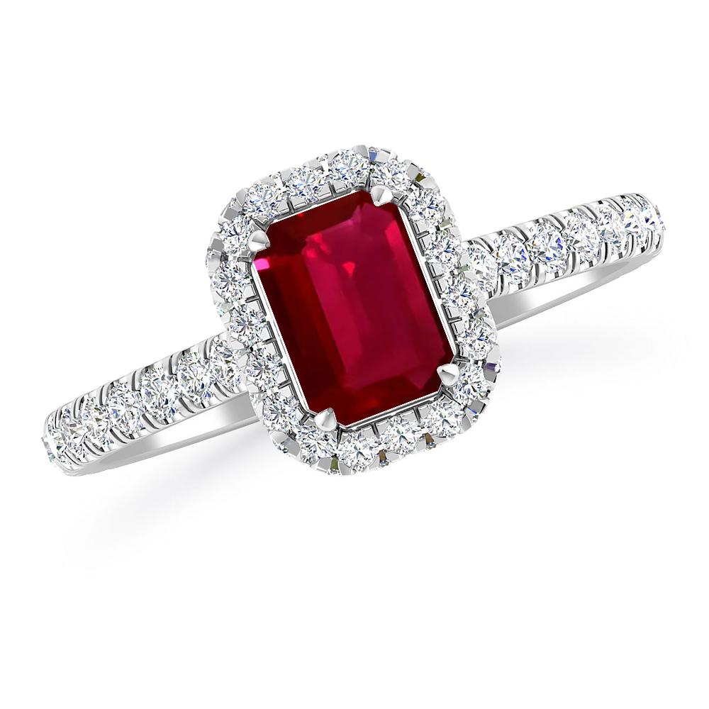 White Gold - Ruby
