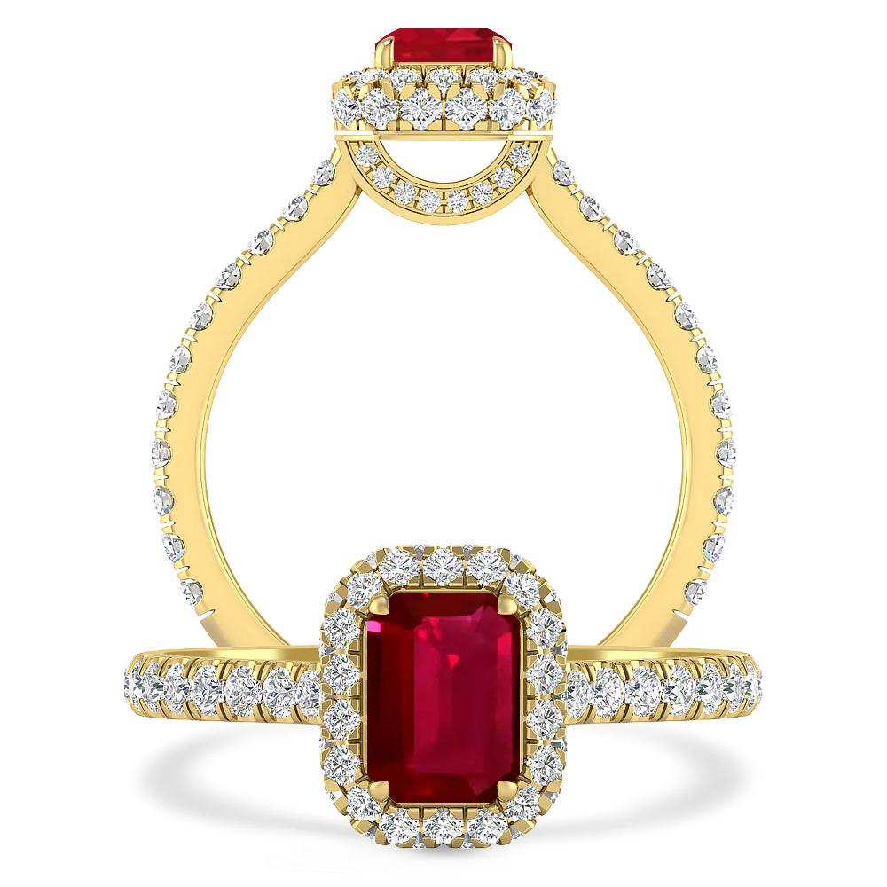 Yellow Gold - Ruby