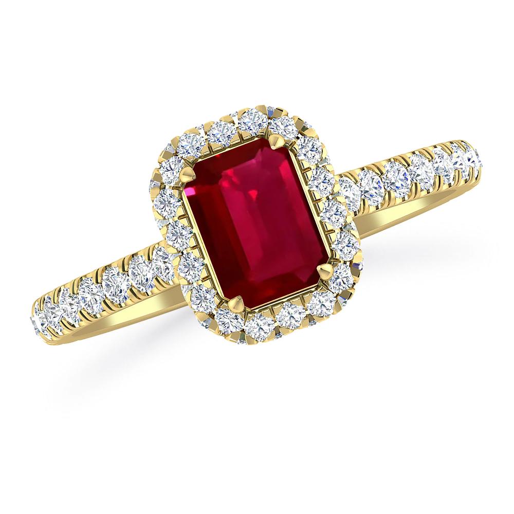 Yellow Gold - Ruby