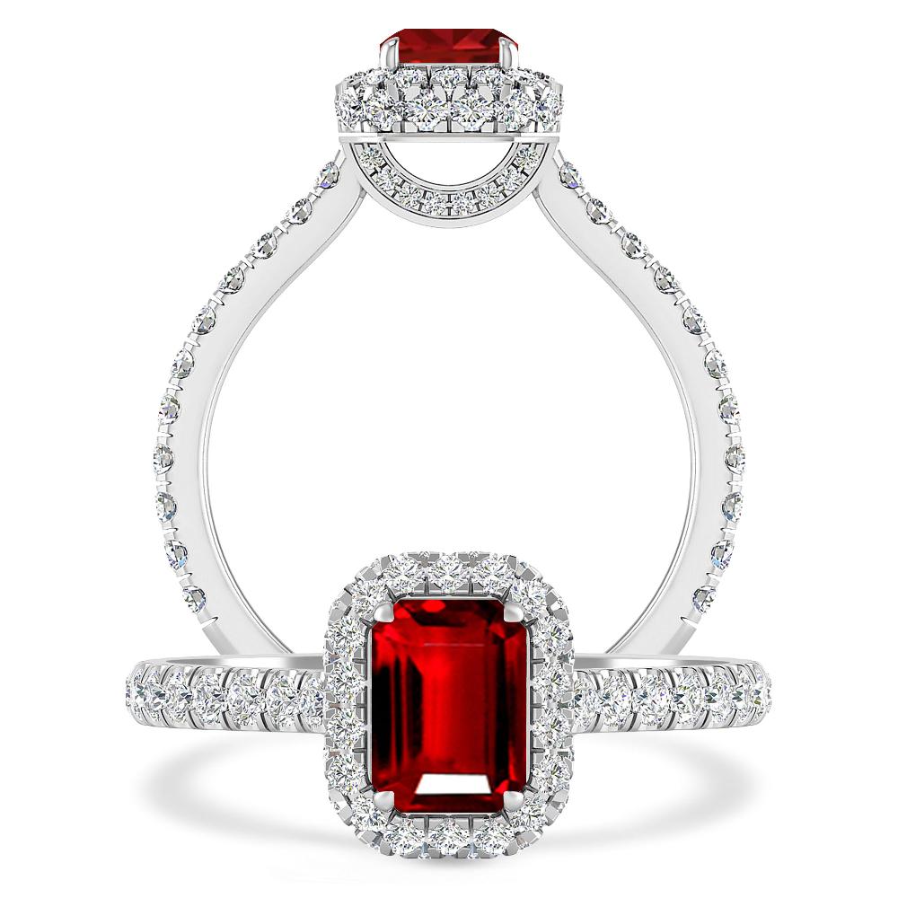 White Gold - Ruby