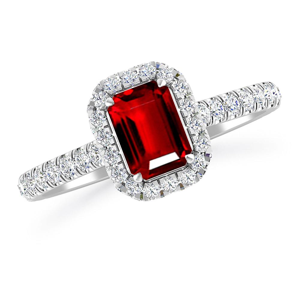 White Gold - Ruby