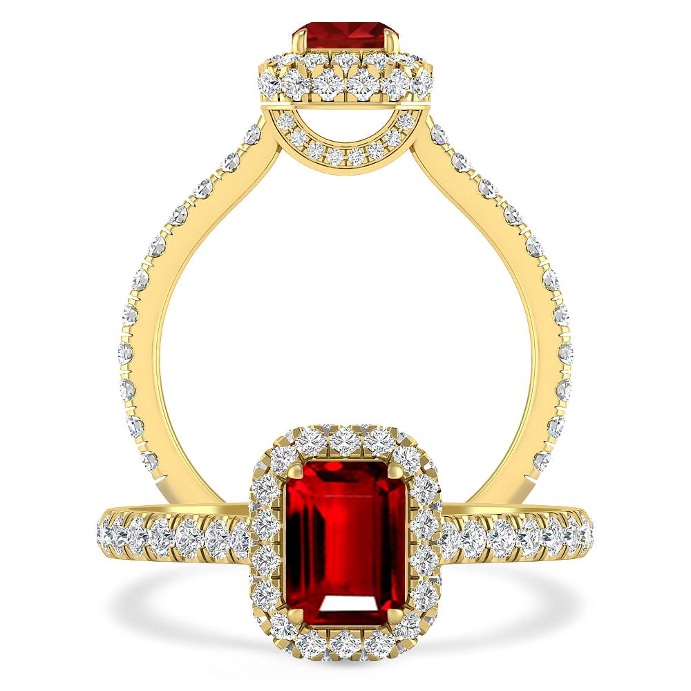 Yellow Gold - Ruby