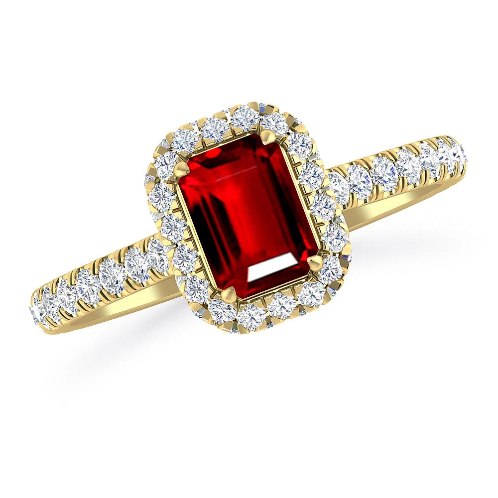 Yellow Gold - Ruby
