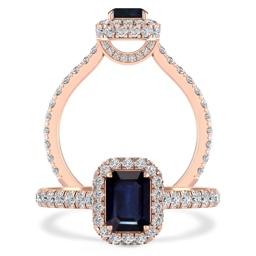 Rose Gold - Sapphire