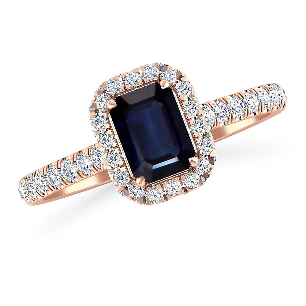 Rose Gold - Sapphire