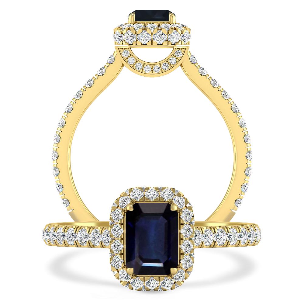 Yellow Gold - Sapphire