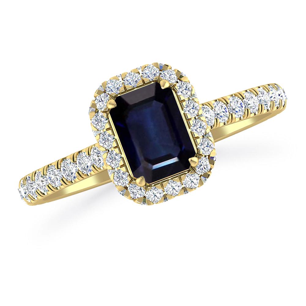 Yellow Gold - Sapphire