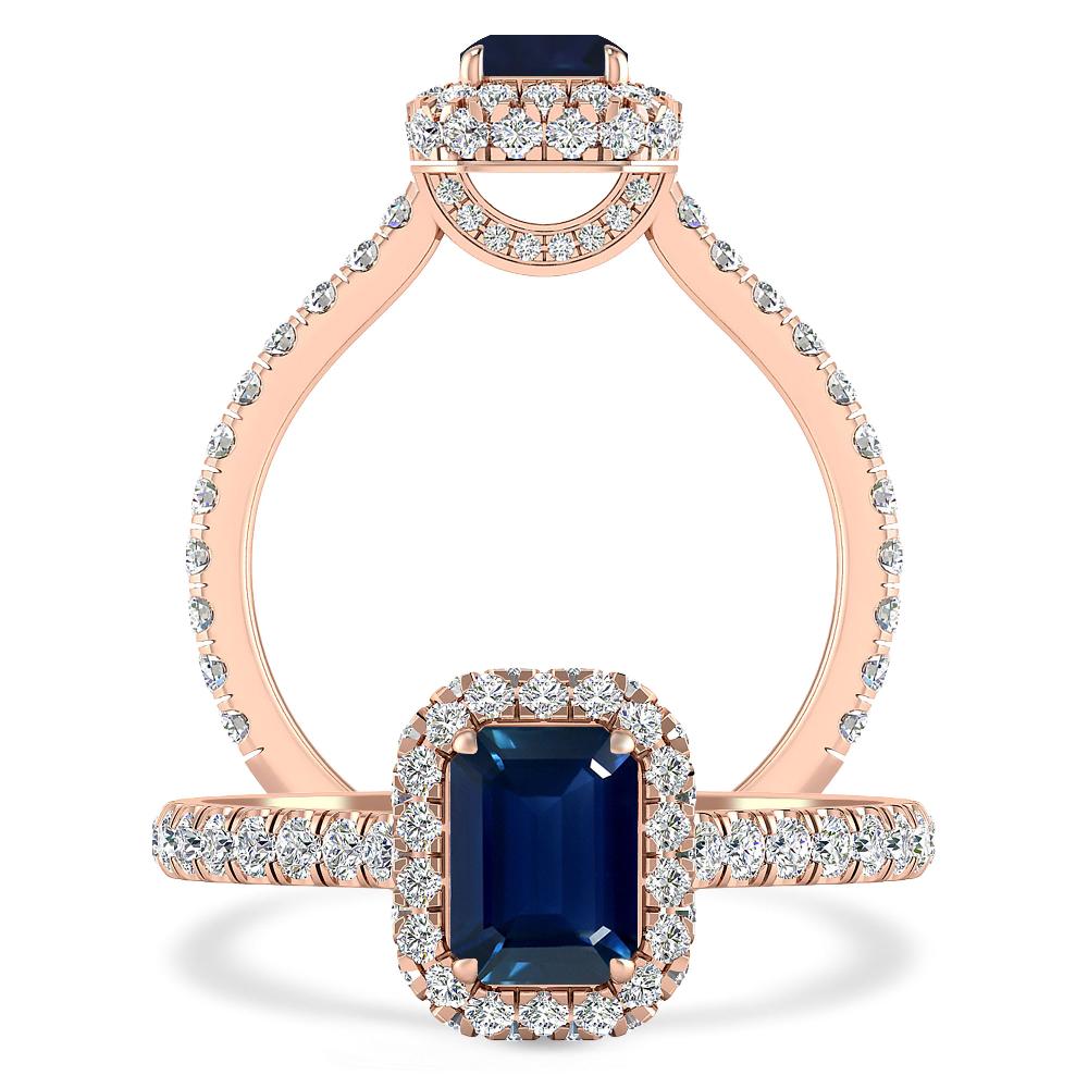 Rose Gold - Sapphire
