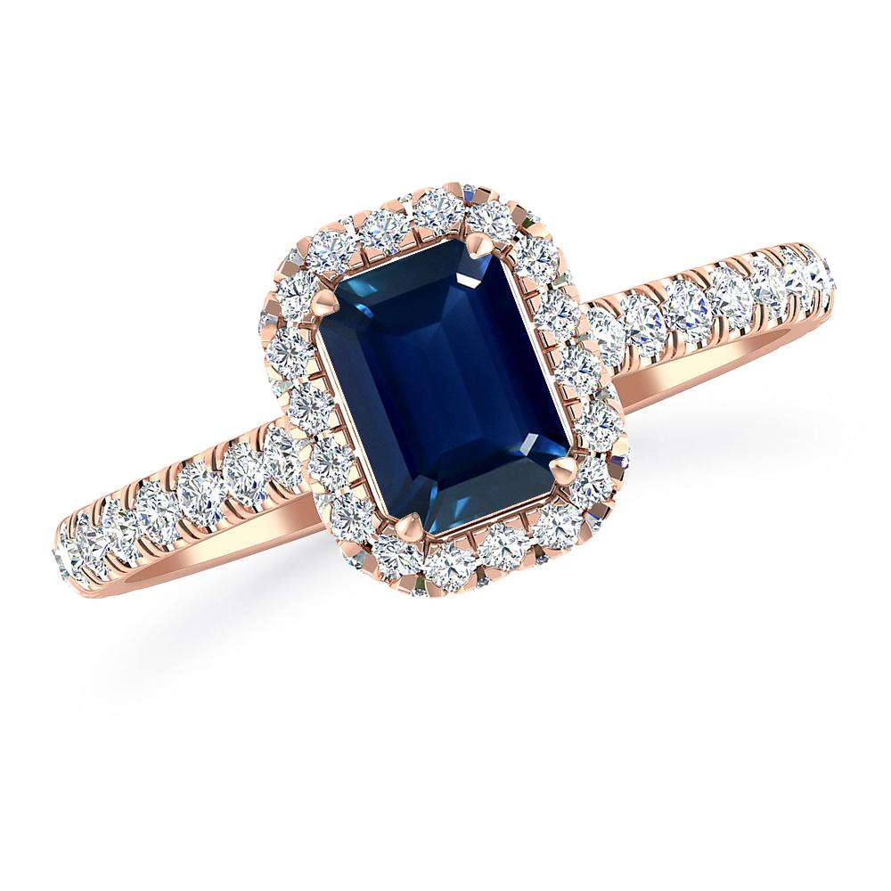 Rose Gold - Sapphire