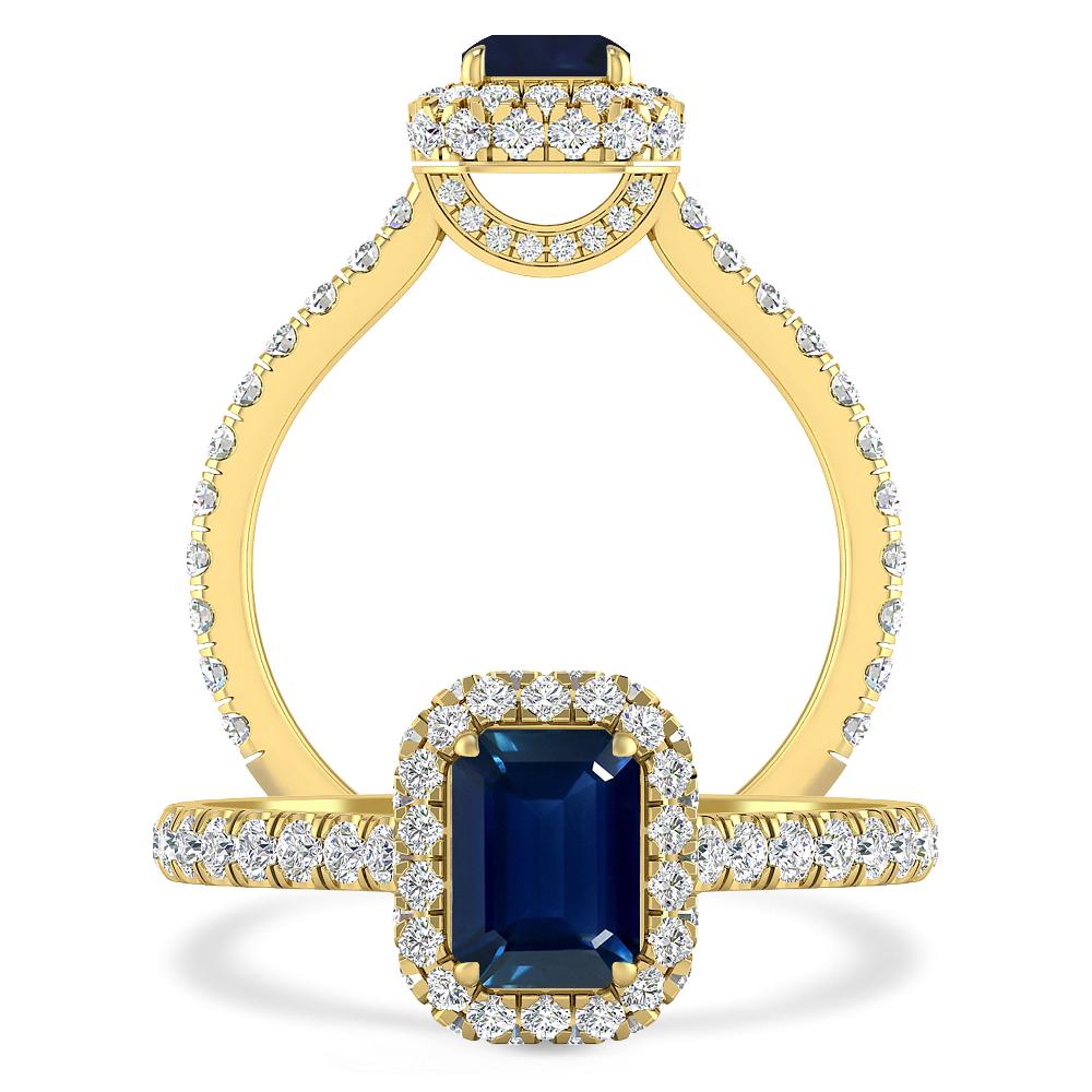 Yellow Gold - Sapphire